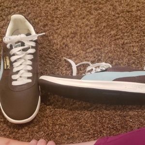 Brown and blue Puma Californias